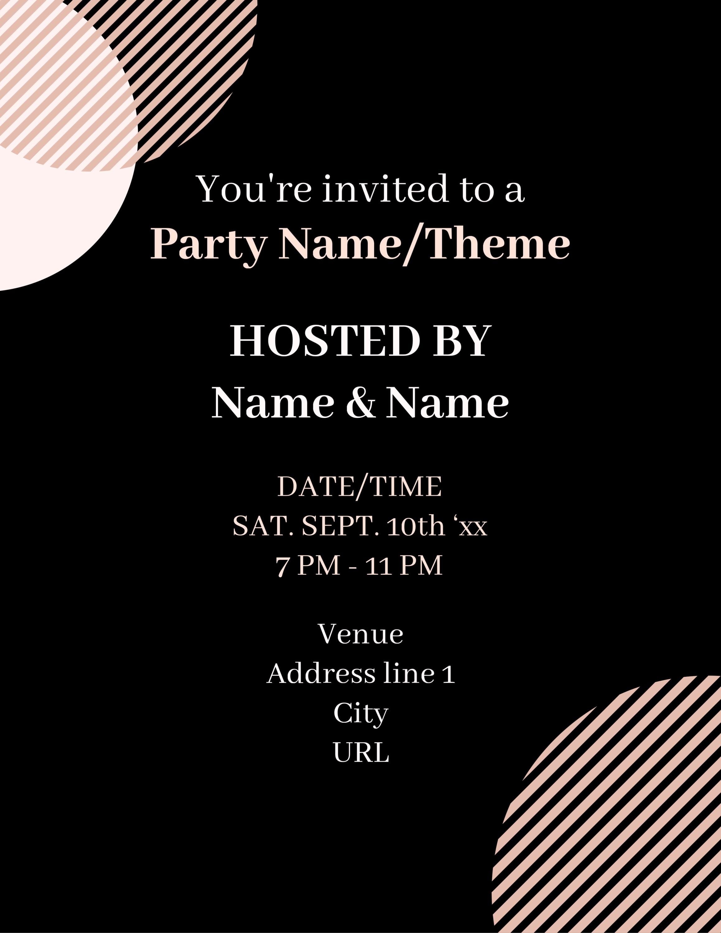 Event Flyer Template Fillable Pdf - Etsy
