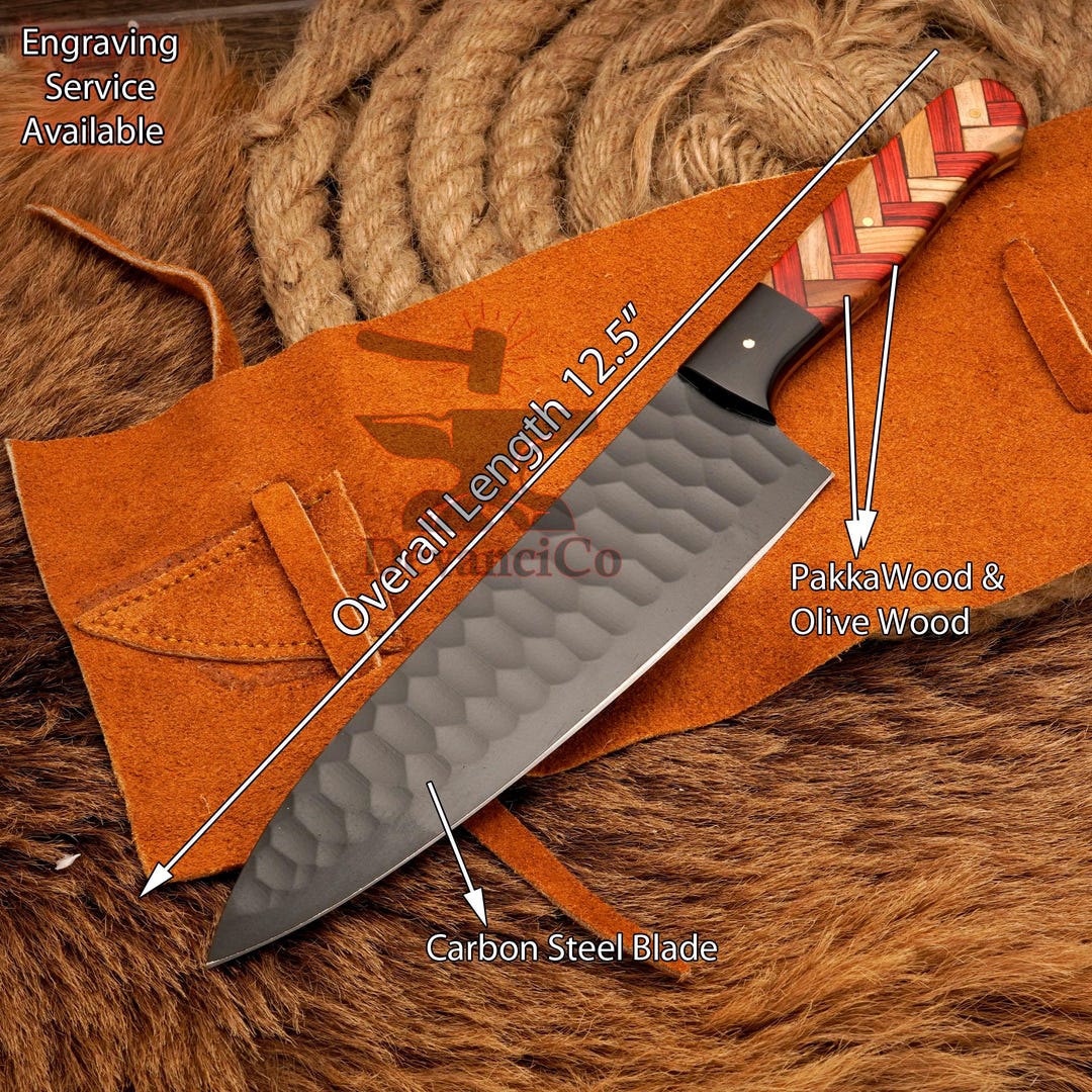 Personalized CHEF KNIFE Chefs Knive Custom Engraved Housewarming 