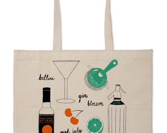 Cocktail Markt Tote