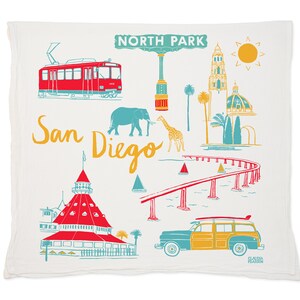 San Deigo Tea Towel