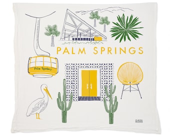 Palm Springs Tea Towel