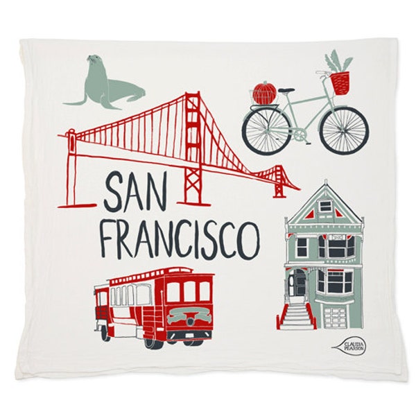 San Francisco Tea Towel