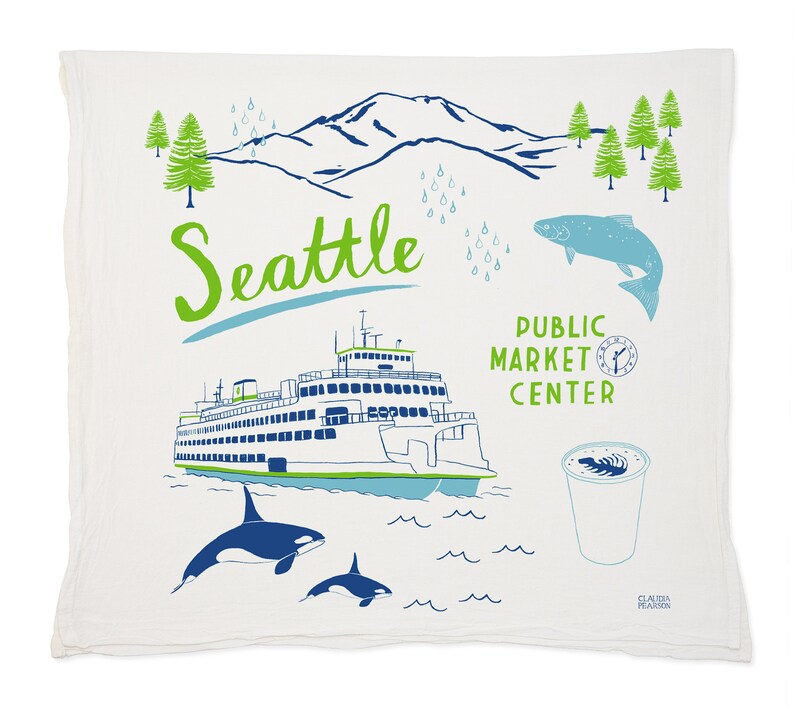 Seattle Tea Towel image 1
