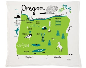 Oregon Tea Towel