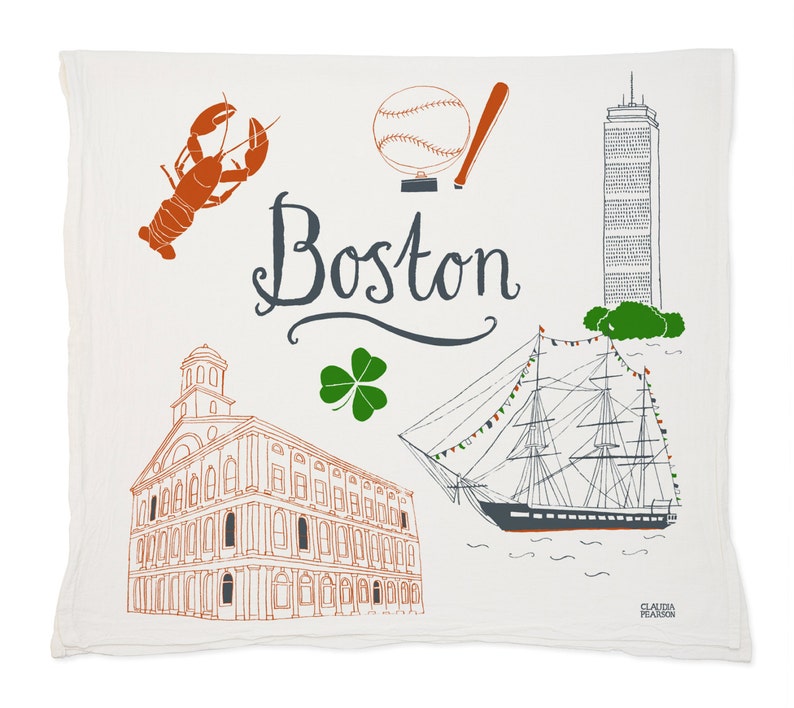 Boston Tea Towel image 1