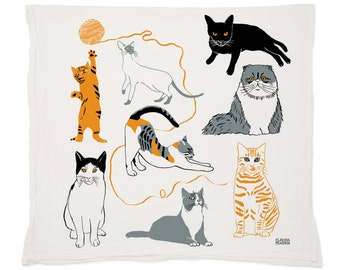 Cat Tea Towel