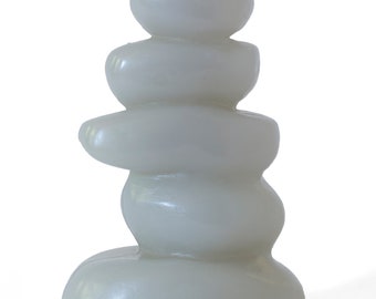 Ebb + Flow Candle Cairn Light Grey