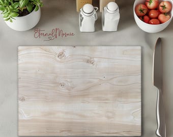 Wood Chopping Cutting Board Made From Tempered GLASS, Charcuterie Tray Board, NON-TOXIC Cutting Board, Large Glass Cutting Chopping Board,