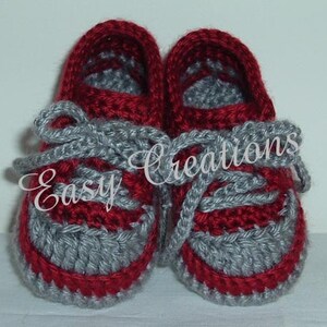 CROCHET PATTERN Baby Tennis Shoes baseball sneakers converse booties 0 to 12 mo Boy Boys Girl Girls Babies, skill level intermediate image 6