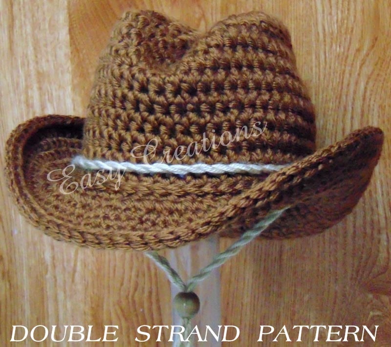 knitted cowboy hat pattern