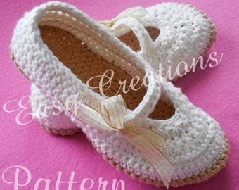 CROCHET PATTERN, Mary Jane, Slippers, Adult, Teen, Star Stitch, Shoes, Ladies, Lady, Women, Woman, Girl, Girls, skill level intermediate