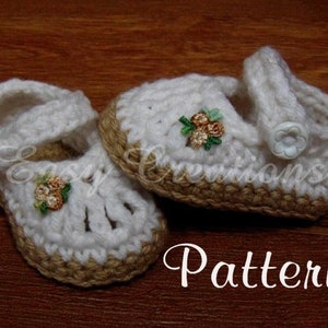 CROCHET PATTERN, Chubby Feet, Mary Jane, Baby, Shoes, booties, girl, girls, babies, button, 0 to 12 mo, skill level intermediate image 1