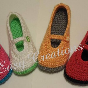 CROCHET PATTERN, Little Girl, Mary Jane, Slippers, Girls ,Star Stitch, skill level intermediate image 8