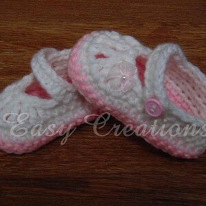 CROCHET PATTERN, Chubby Feet, Mary Jane, Baby, Shoes, booties, girl, girls, babies, button, 0 to 12 mo, skill level intermediate image 5