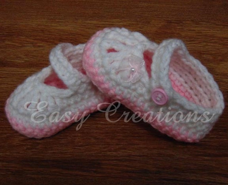 CROCHET PATTERN, Chubby Feet, Mary Jane, Baby, Shoes, booties, girl, girls, babies, button, 0 to 12 mo, skill level intermediate image 5