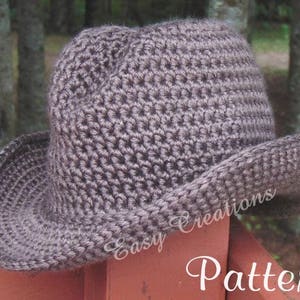 CROCHET PATTERn, DOUBLE STRANd, Cowboy, Cowgirl, Hat, Cap, Toddler, Child, Pre-Teen, Adult Women, Star Pattern, skill level intermediate