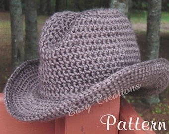 CROCHET PATTERn, DOUBLE STRANd, Cowboy, Cowgirl, Hat, Cap, Toddler, Child, Pre-Teen, Adult Women, Star Pattern, skill level intermediate