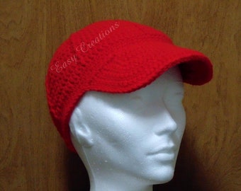 CROCHET PATTERN Adult Baseball Cap 