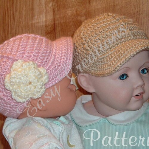 CROCHET PATTERN Baby Baseball Cap Boy 