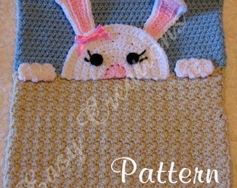 CROCHET PATTERN, Pajama Pillow, Bunny Pillow, Pajama Bag