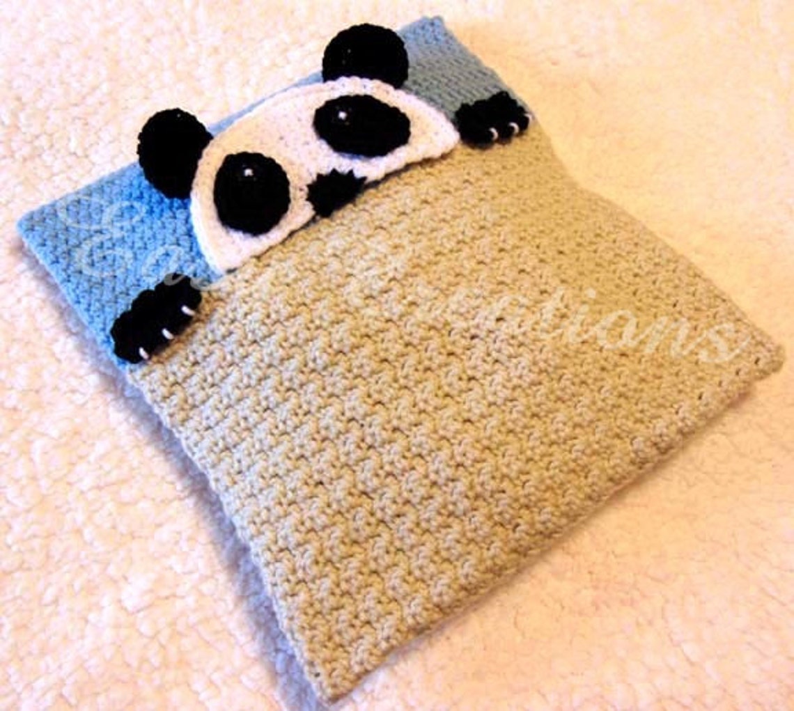 CROCHET PATTERN Peekapanda Panda Pajama Pillow Boy Pj Etsy
