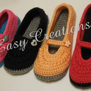 CROCHET PATTERN, Little Girl, Mary Jane, Slippers, Girls ,Star Stitch, skill level intermediate image 10