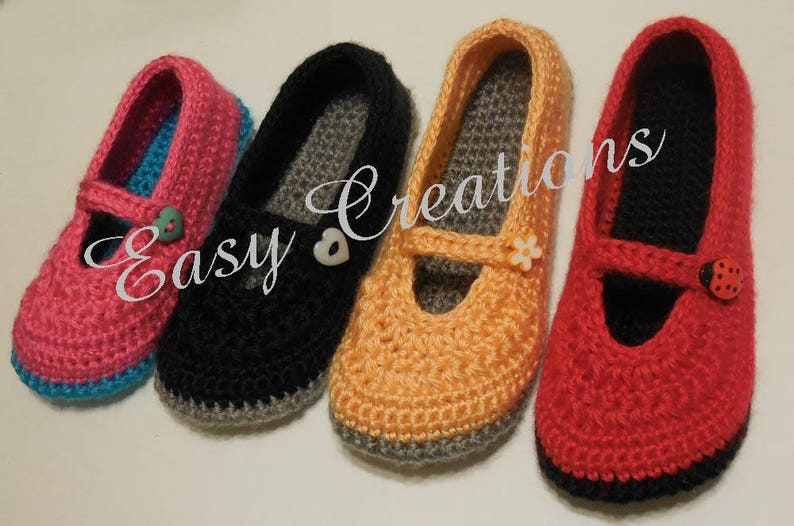 CROCHET PATTERN, Little Girl, Mary Jane, Slippers, Girls ,Star Stitch, skill level intermediate image 10