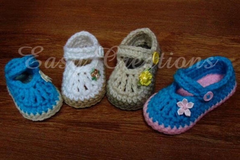 CROCHET PATTERN, Chubby Feet, Mary Jane, Baby, Shoes, booties, girl, girls, babies, button, 0 to 12 mo, skill level intermediate image 9