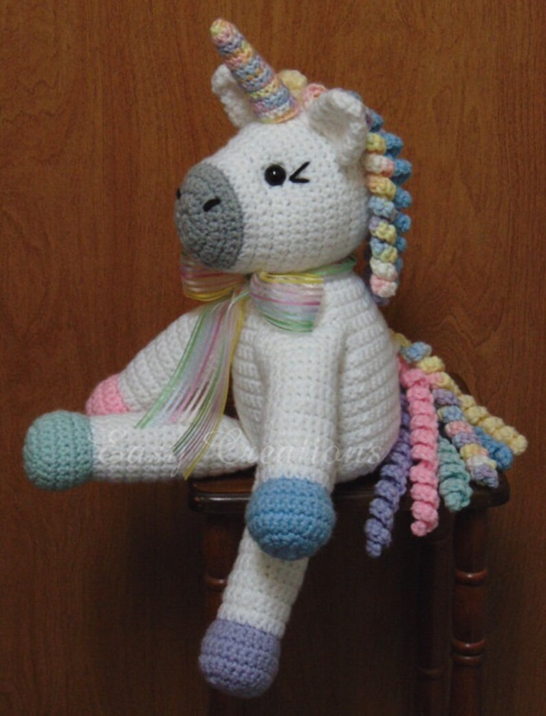 CROCHET PATTERN Unicorn Toy Stuffed Animal Baby Girl Etsy