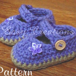CROCHET PATTERN, Chubby Feet, Mary Jane, Baby, Shoes, booties, girl, girls, babies, button, 0 to 12 mo, skill level intermediate image 10