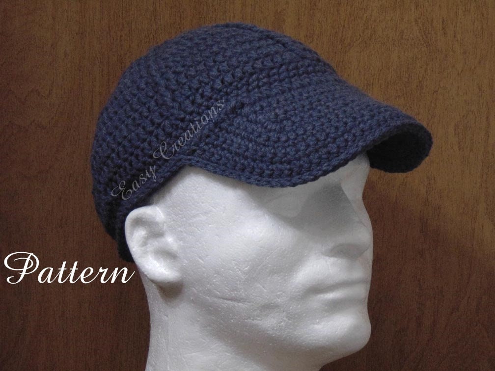 CROCHET PATTERN Adult Baseball Cap Teens Women Men Etsy