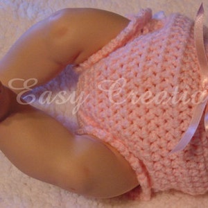 CROCHET PATTERN, Ribbon, Diaper Cover, 0-3 mo and 3-6 mo sizes, baby, babies, girl, girls, soaker, bloomers, skill level intermediate image 9