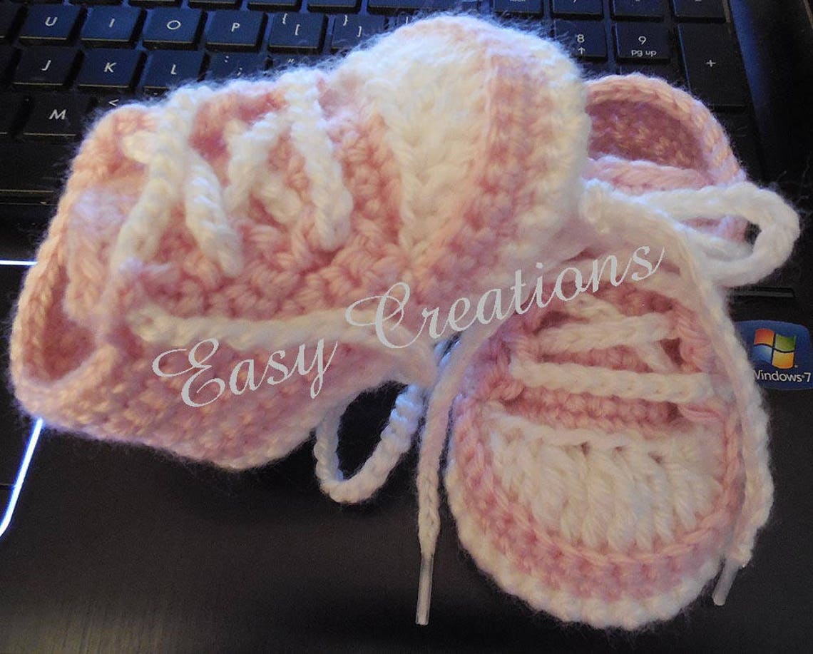 CROCHET PATTERN Baby Tennis Shoes baseball sneakers converse Etsy España