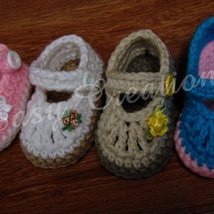 CROCHET PATTERN, Chubby Feet, Mary Jane, Baby, Shoes, booties, girl, girls, babies, button, 0 to 12 mo, skill level intermediate image 3