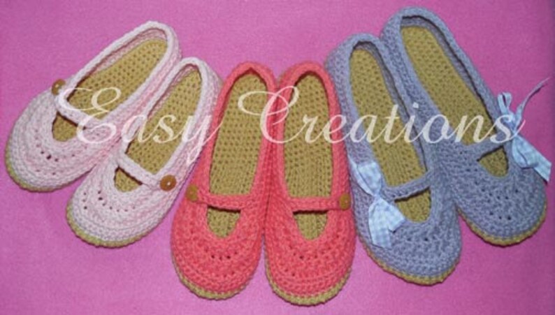 CROCHET PATTERN, Mary Jane, Slippers, Adult, Teen, Star Stitch, Shoes, Ladies, Lady, Women, Woman, Girl, Girls, skill level intermediate image 8