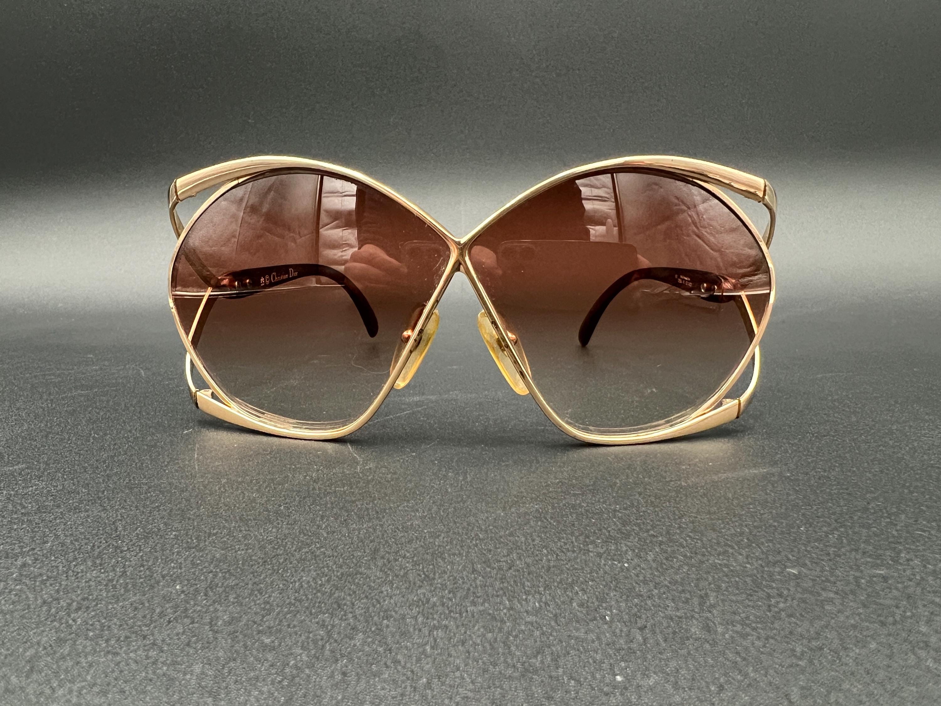 Vintage Christian Dior 2250 Sunglasses Austria Butterfly RARE Collector Vintage Dior 80s Oversized Butterfly Sunglasses Germany – re  main image 2
