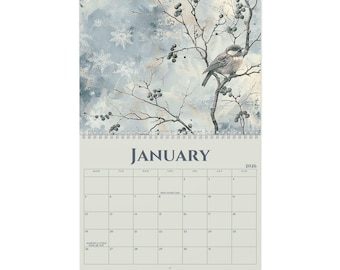 Whispers of Time 2026 Wall Calendar Gift Dark Academia Gothic Nature Art Vintage Calendar Home Office Decor