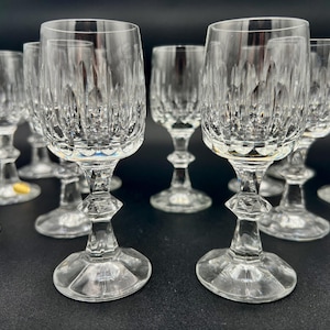 Vintage Schott-Zwiesel Flamenco Cordial Glasses - Set of 13 Lead Crystal German Barware