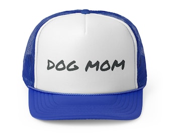 Dog Mom Trucker Hat, Adjustable Mesh Back