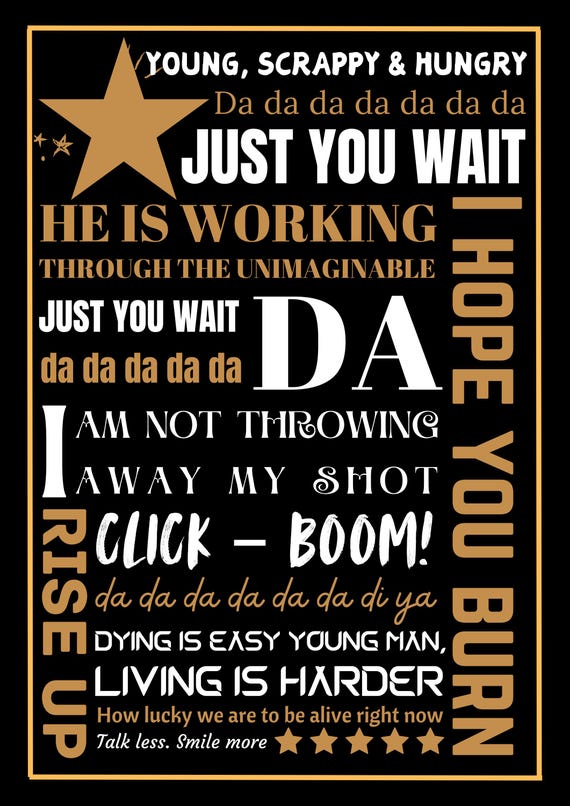 Poster Alexander Hamilton Soundtrack Lyrics Hamilton Musical