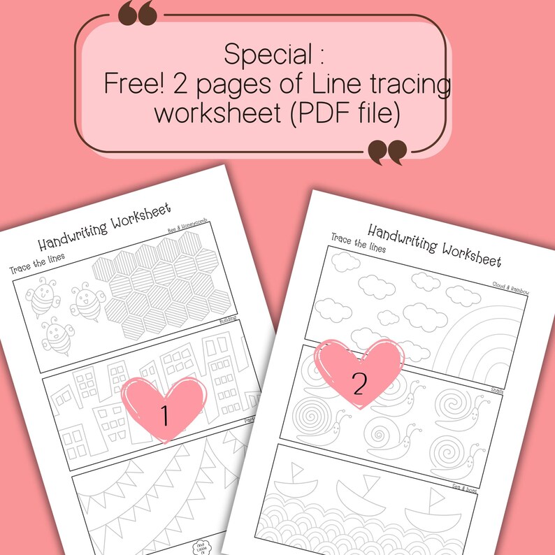 Handwriting Practice Worksheet: Alphabet, Sentences, Tracker (PDF & PNG ...