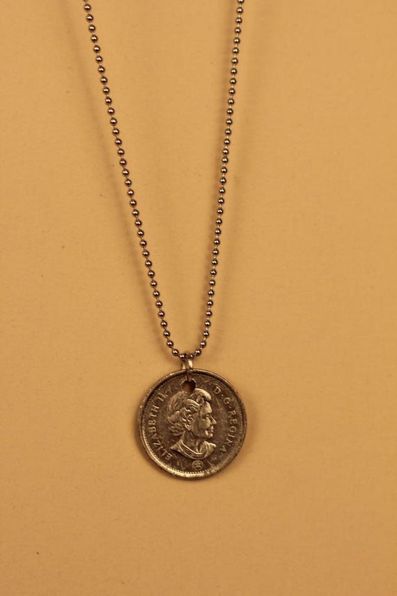 カナダ 5 セント銀貨ネックレス - Etsy 日本
