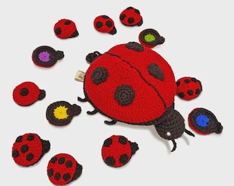 Crochet Ladybug Memory Game Amigurumi Pattern – Montessori-Inspired Fun, crochet toys