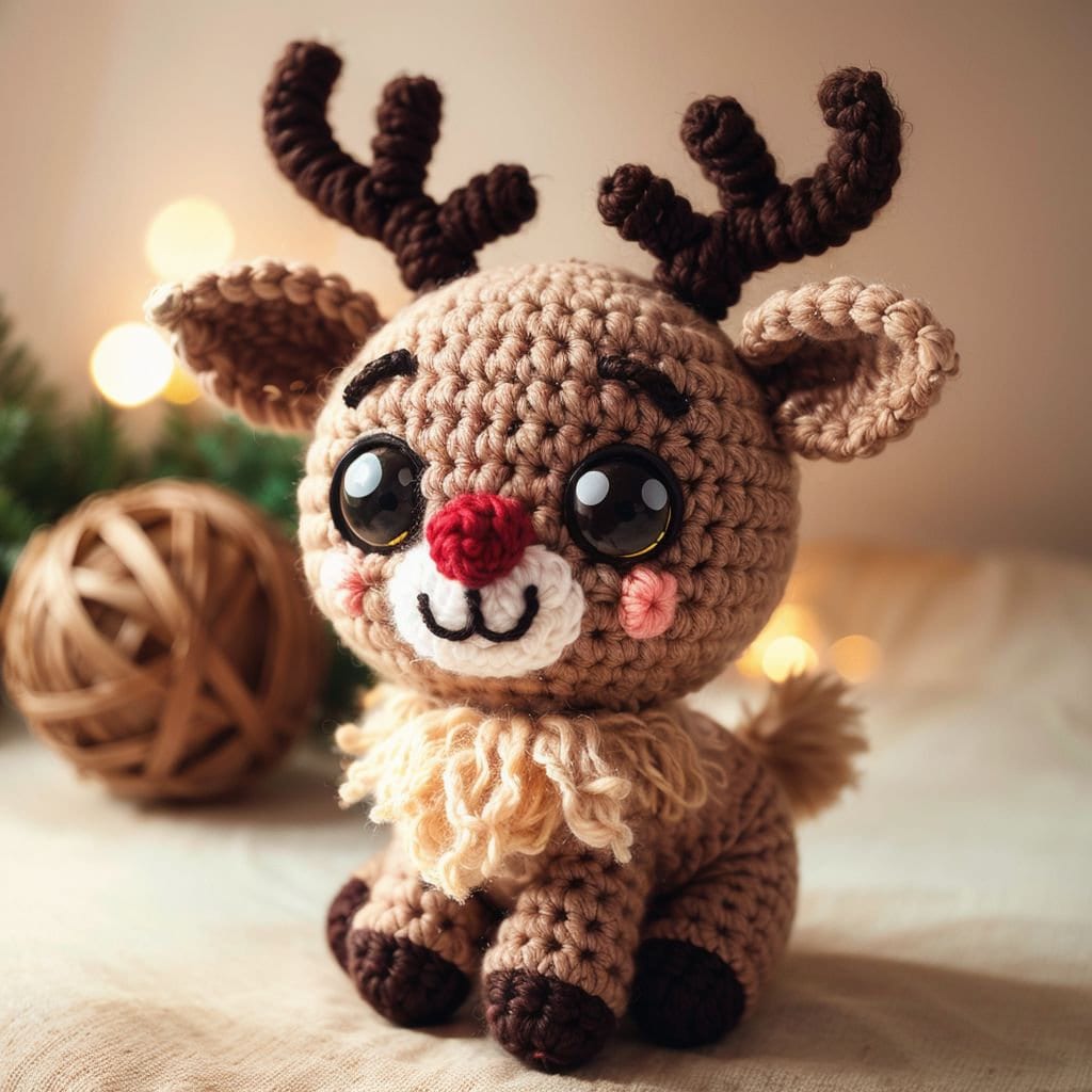40 Reindeer Crochet Patterns: Add Homemade Warmth to Your Holiday Decor 28 Cute Christmas Reindeer Crochet
