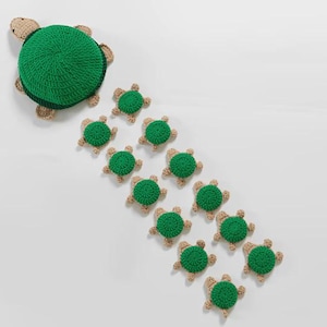 Crochet Turtle Memory Game Amigurumi Pattern – PDF , Fun Educational Toy, memory game crochet , turtles crochet