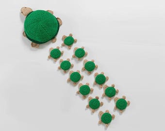 Crochet Turtle Memory Game Amigurumi Pattern – PDF, Fun Educational Toy, memory game crochet, turtles crochet