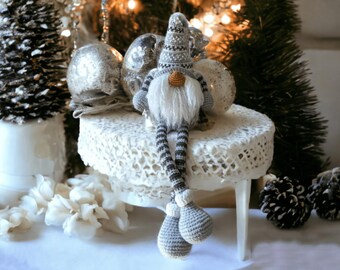 Stretchable Christmas Gnome Baby Toy Crochet Pattern