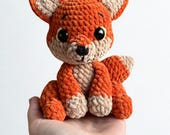 Fox Velvet Amigurumi Crochet Pattern, Velvet yarn