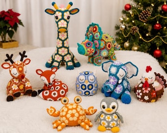 9 African flowers Crochet Pattern Collection, african flowers crochet design, Amigurumi crochet, Multi language ENGLISH/DUTCH/français