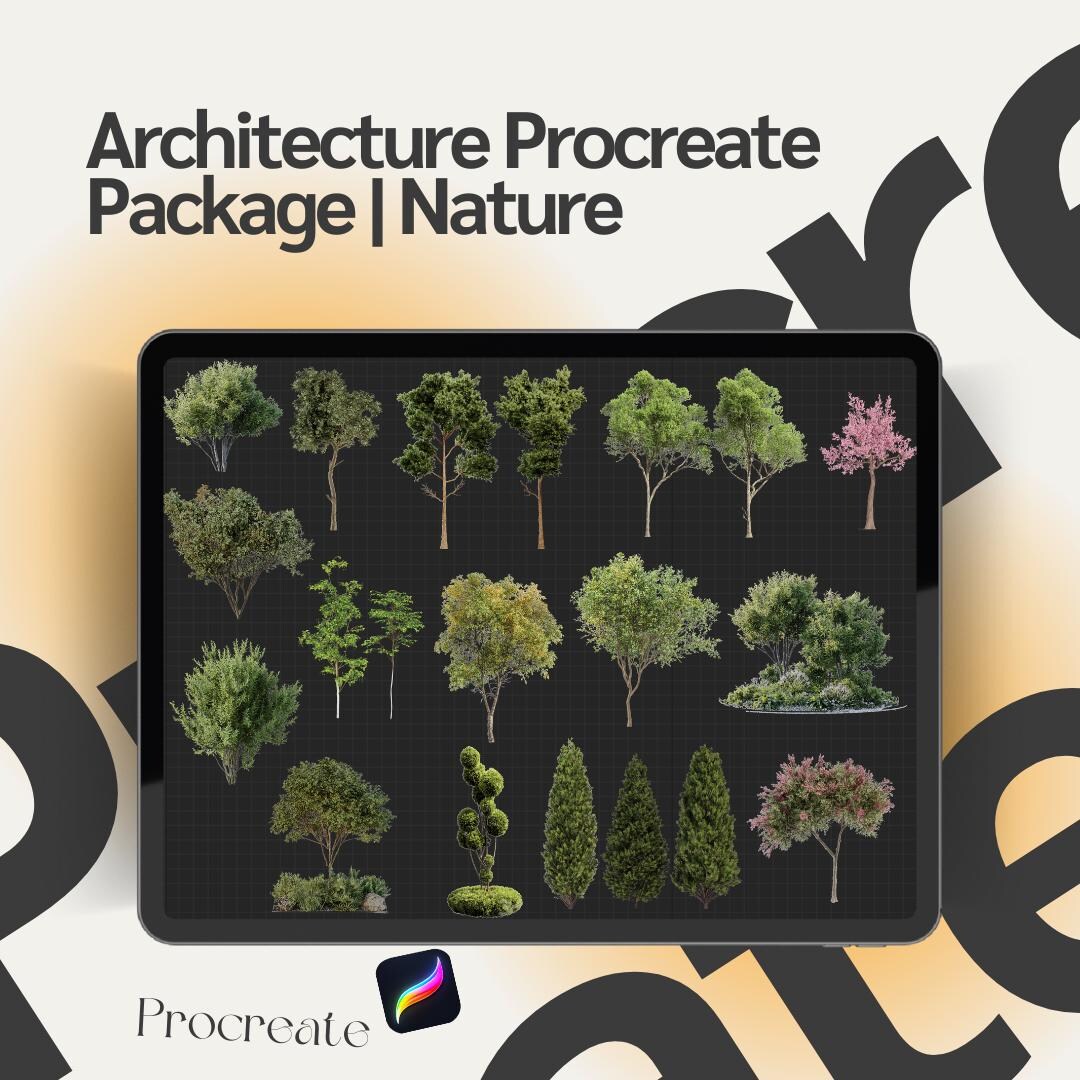 Architecture Procreate Package Nature - Etsy